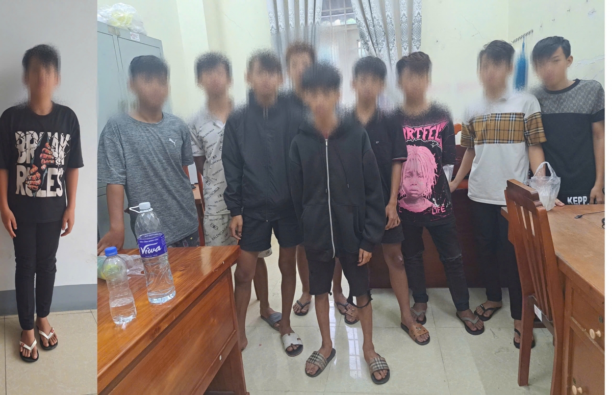 Nhóm đối tượng bị công an bắt