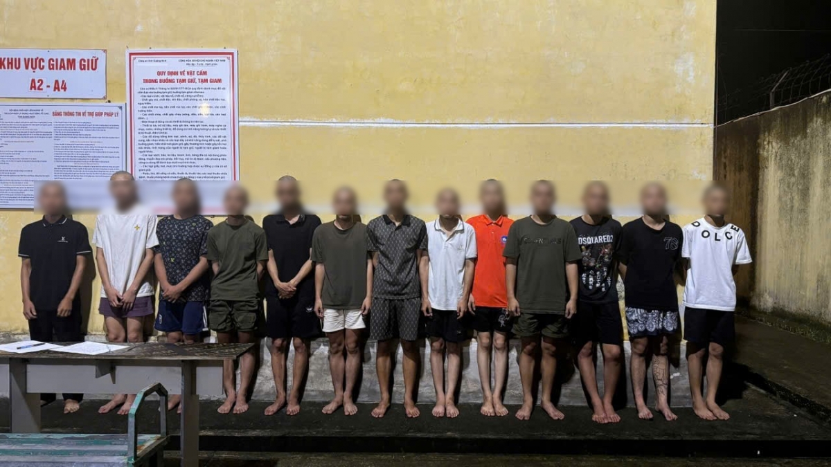 Nhóm đối tượng gây rối trật tự công cộng tại phường Đông Mai