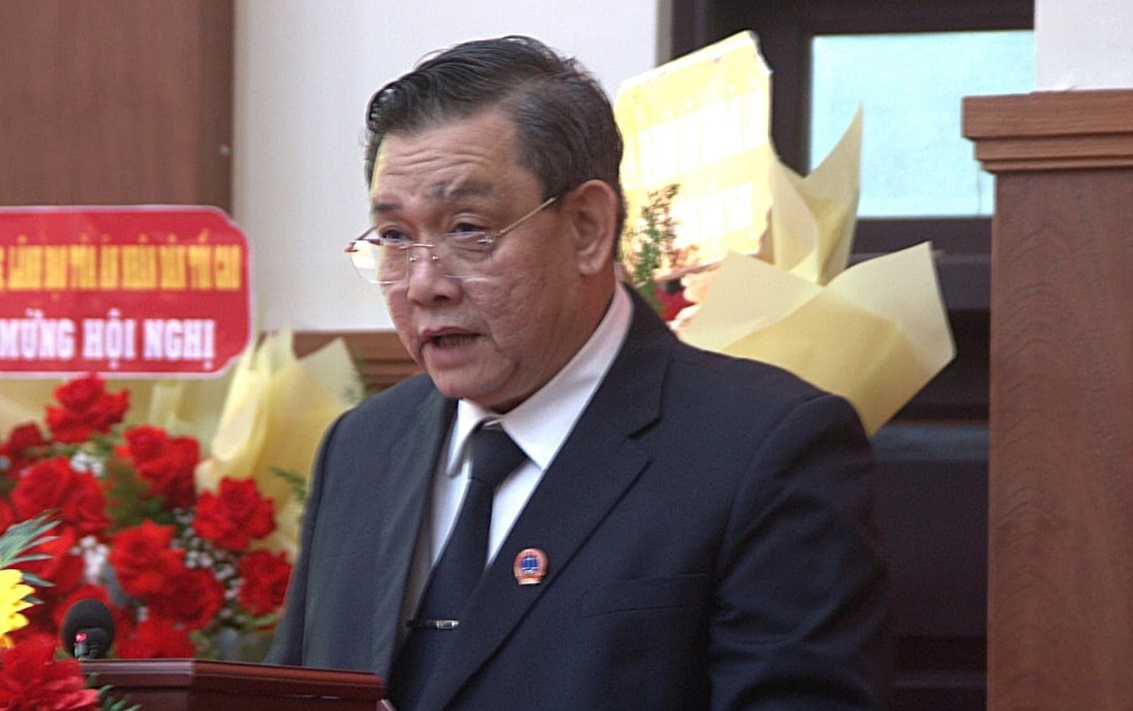 Ông Phạm Tấn Hoàng, cựu Phó Chánh án Tòa án Nhân dân Cấp cao tại Đà Nẵng khi chưa bị khởi tố. (Ảnh: Công lý)