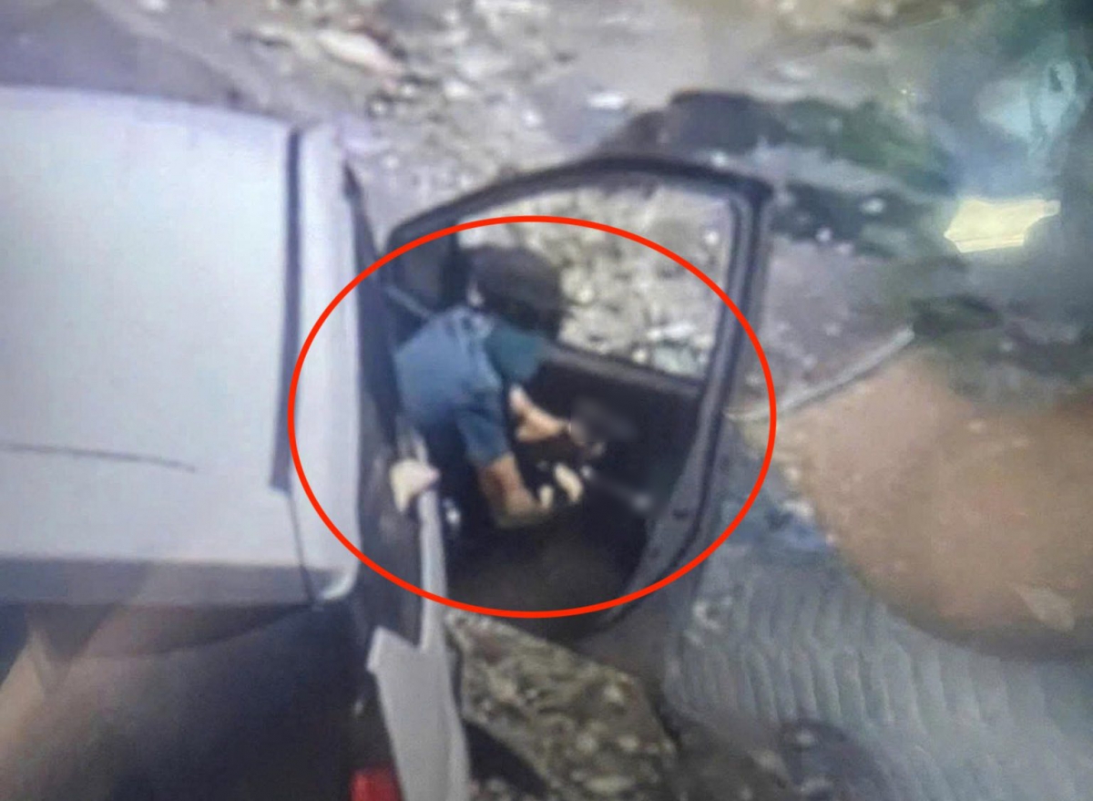 Hình ảnh cắt từ video mạng xã hội. 