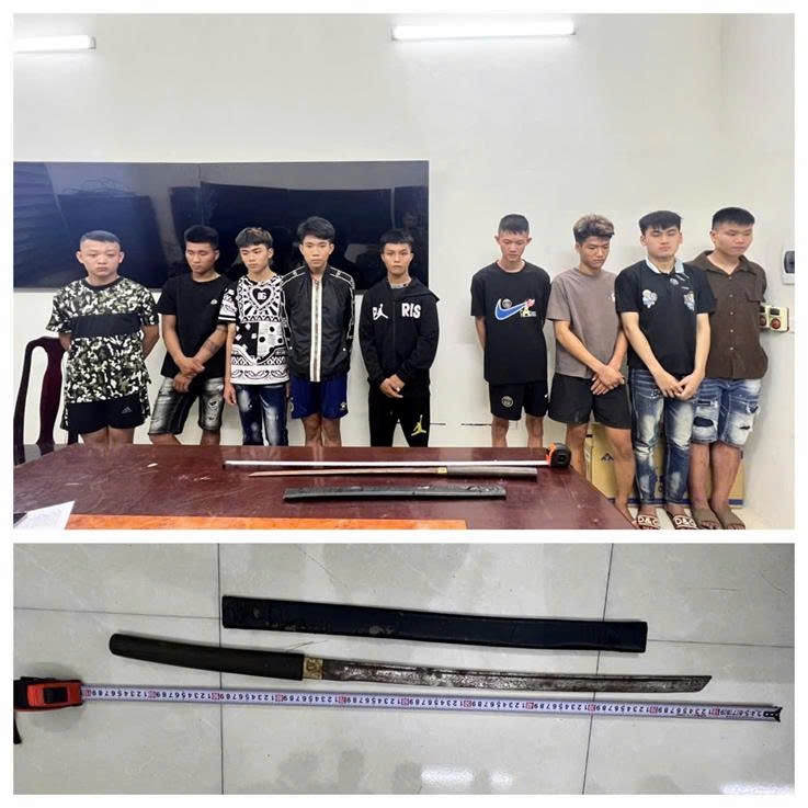 Các đối tượng tại Cơ quan Công an.