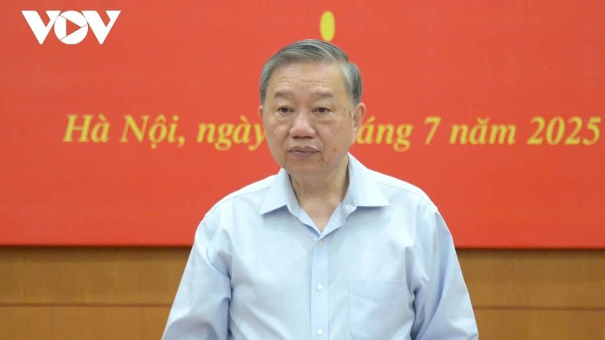 Tổng Bí thư Tô Lâm phát biểu chỉ đạo tại phiên họp