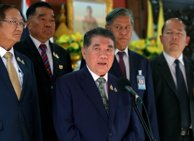 Thủ tướng tạm quyền Thái Lan Phumtham Wechayachai. Ảnh: Straitstimes