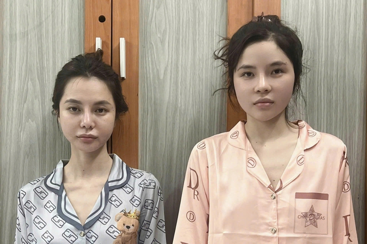 Hai đối tượng Bùi Thị Tâm Tuyền (SN 1995) và Huỳnh Thị Hoàng Quyên (SN 1998) dùng nhan sắc để lừa đảo. 