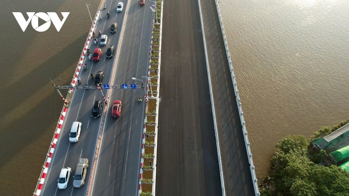 Dự án cầu Vĩnh Tuy 2 tại Hà Nội. (Ảnh: Đỗ Hưng)