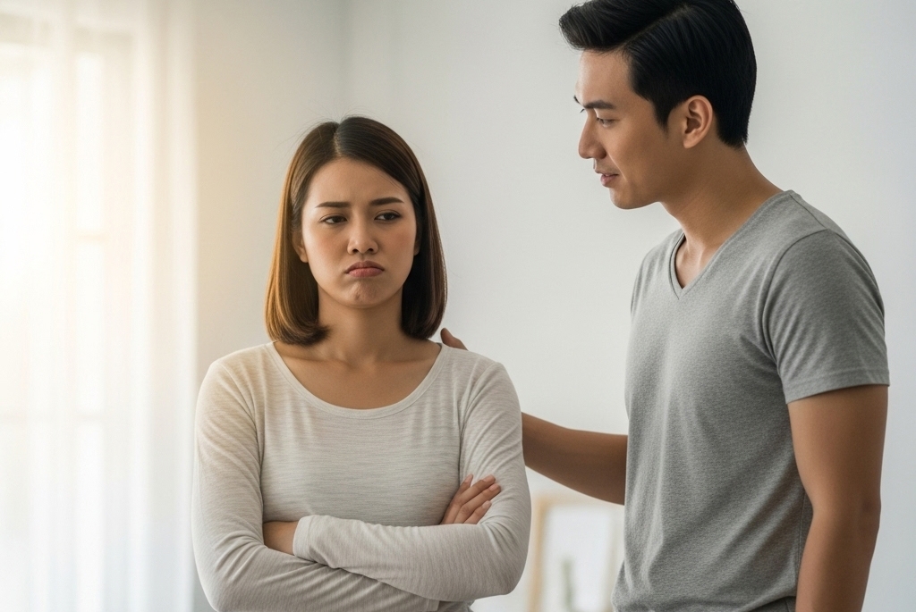 Tôi chưa bao giờ nghĩ đến chuyện ở riêng nên khá bất ngờ khi vợ sắp cưới không muốn làm dâu (ảnh minh họa: AI)