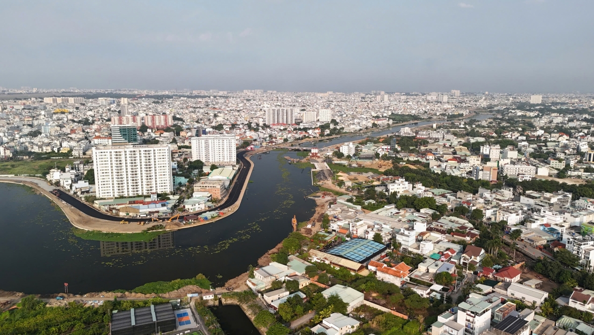 Dự án kênh Tham Lương - Bến Cát - rạch Nước Lên dự kiến hoàn thành vào cuối năm 2025 (ảnh: NT)