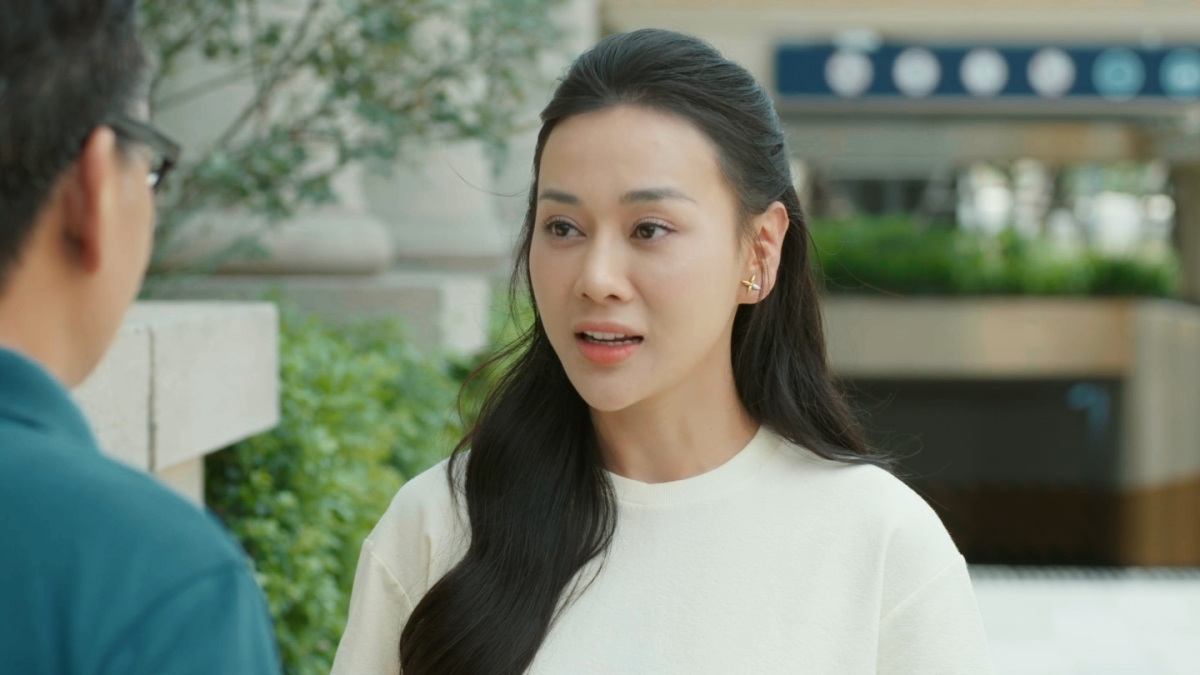 Phương Oanh vào vai Mỹ Anh trong "Gió ngang khoảng trời xanh" (Ảnh: ĐPCC)