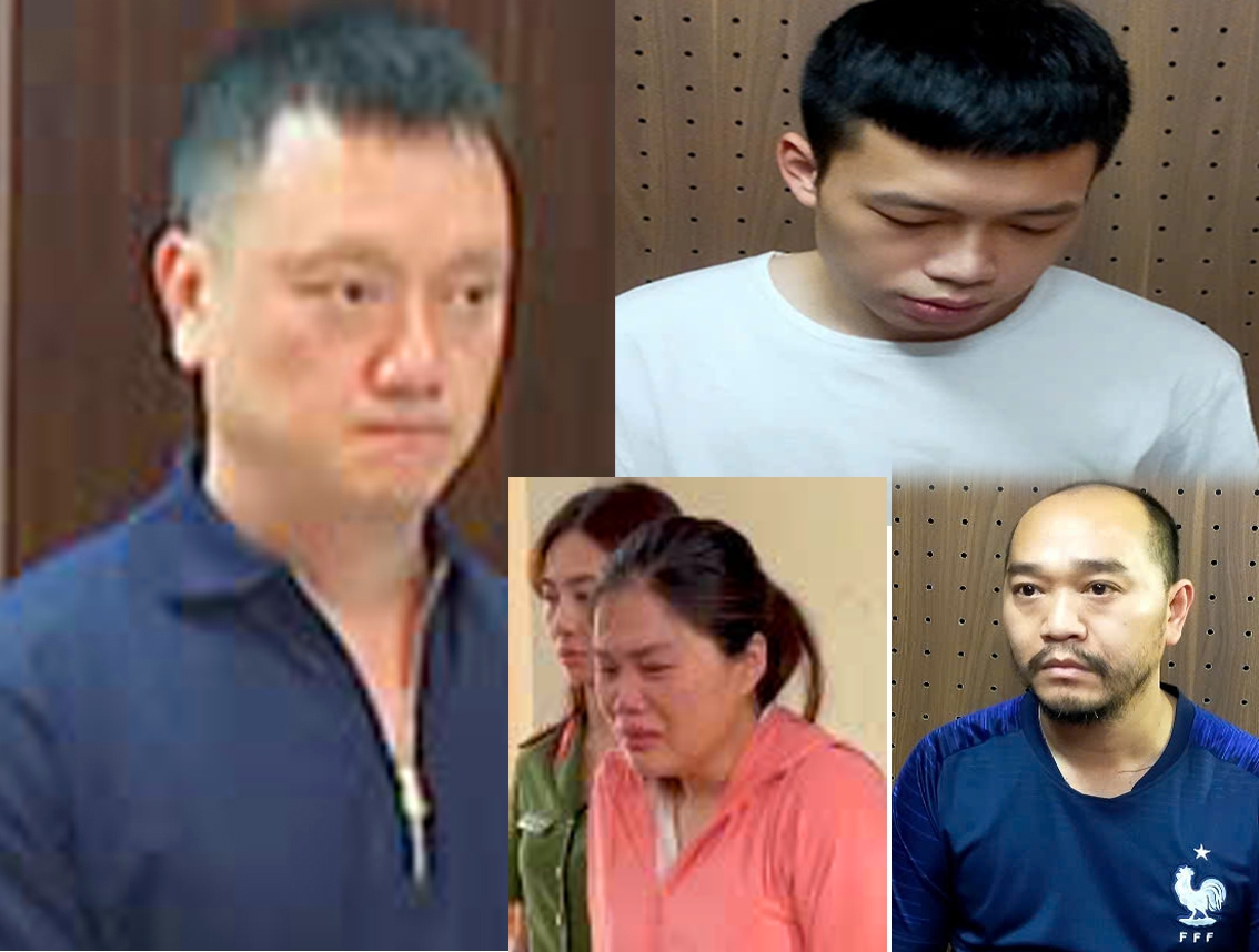 Nguyễn Văn Vi (tức Vi “ngộ“), Nguyễn Huy Tùng, Đào Mạnh Linh và Lê Thị Tính ngoài các hành vi vi phạm trước đó, còn bị khởi tố bổ sung về tội “Vi phạm quy định về kế toán gây hậu quả nghiêm trọng“. Ảnh: Công an Thanh Hóa