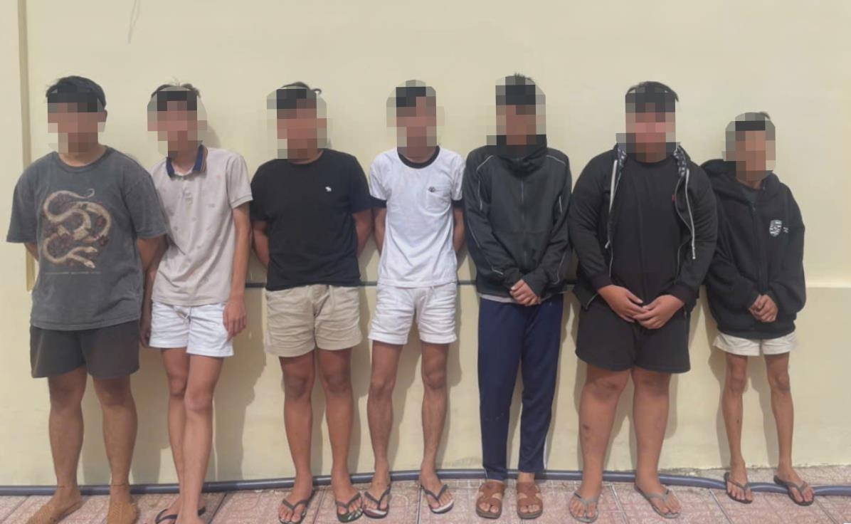 Các đối tượng bị bắt giữ (Ảnh: Công an tỉnh Đồng Nai)