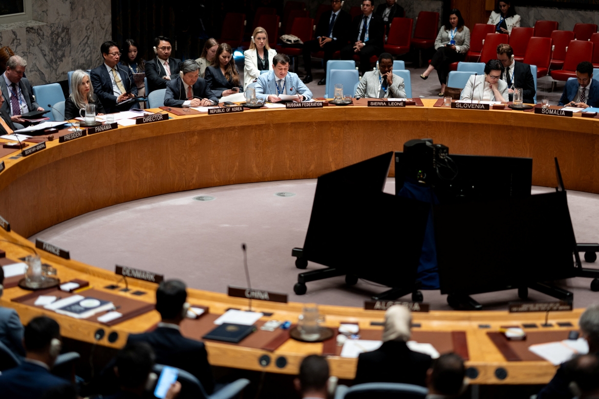 Hội đồng Bảo an Liên Hợp Quốc họp tại New York ngày 29/8. Ảnh: Reuters