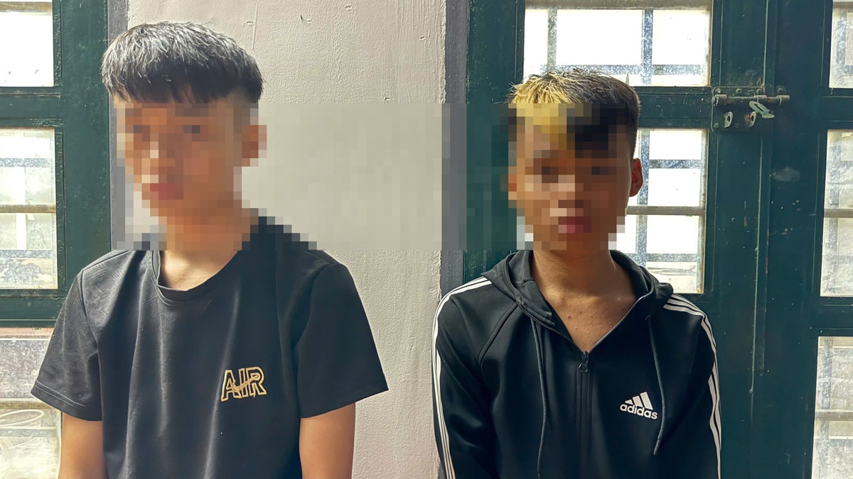 Hai anh em đã đến công an đầu thú (ảnh: Công an Bình Phước)