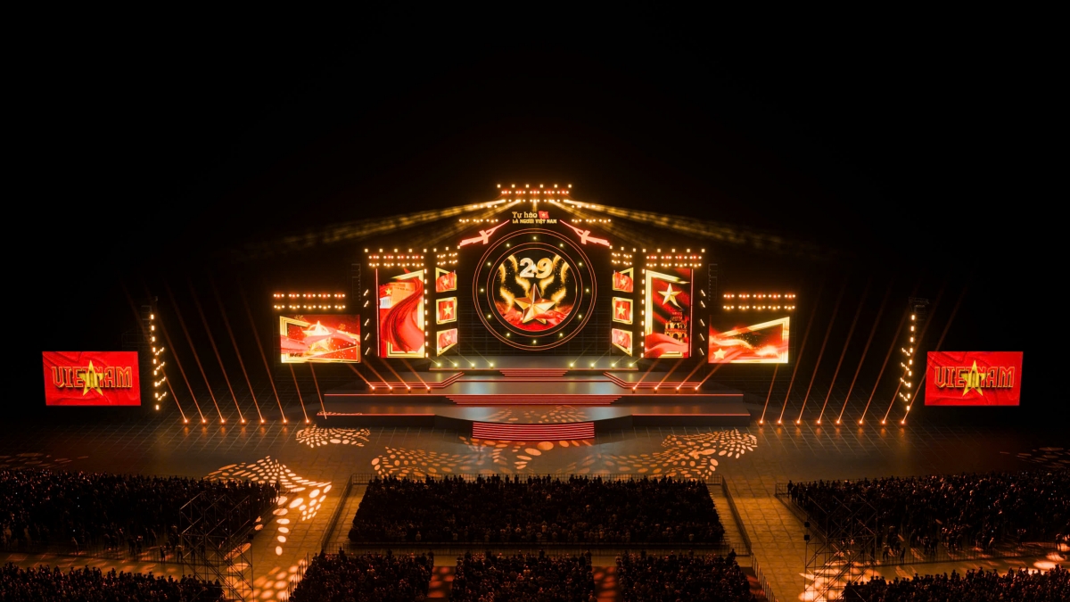 Chương trình “Tự hào là người Việt Nam” sẽ diễn ra vào tối 17/8 tại Quảng trường Sân vận động Quốc gia Mỹ Đình (Hà Nội). Ảnh: BTC