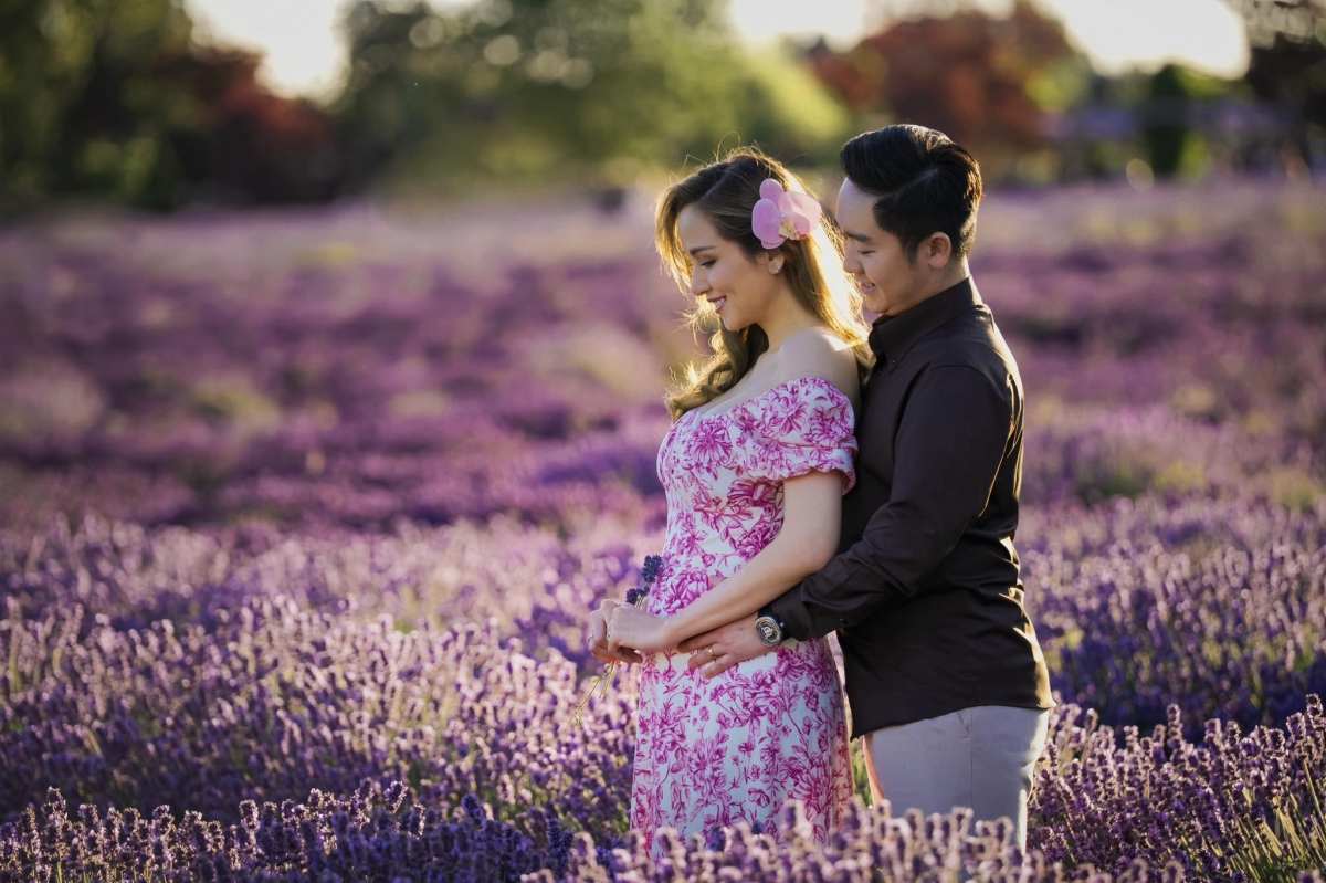 Diễm Hương mang thai ở tuổi 35. Ảnh: FBNV