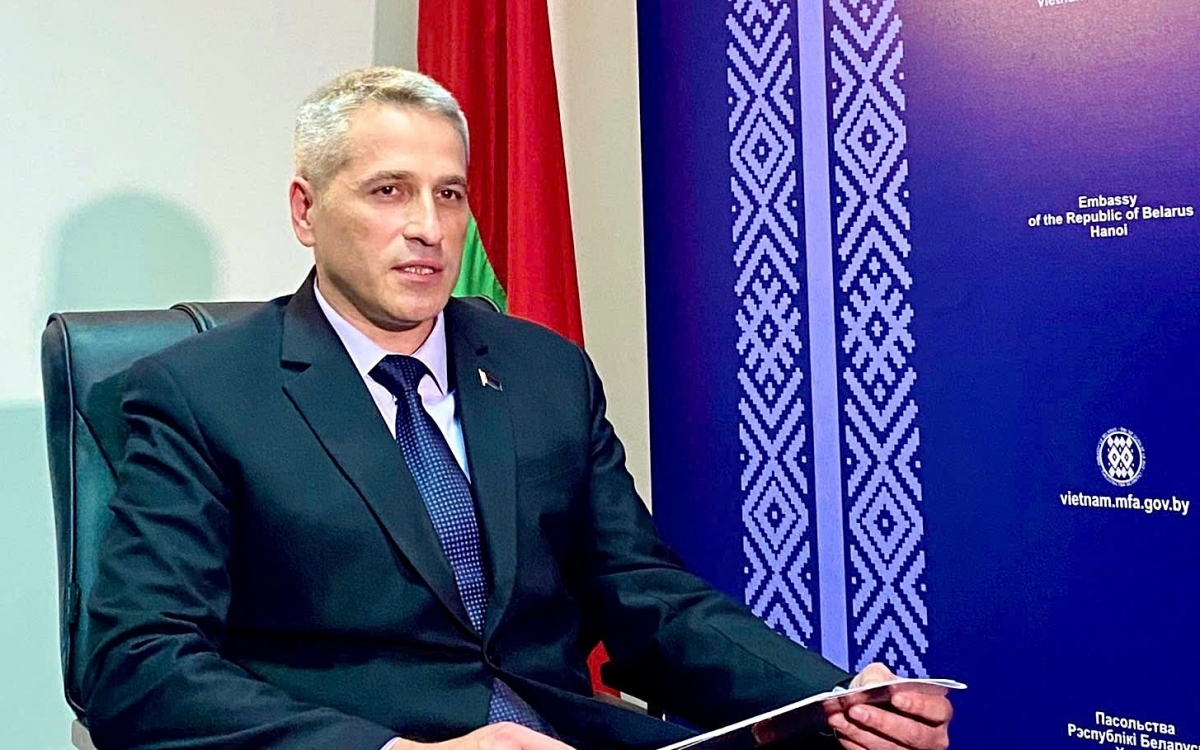 Đại sứ Belarus tại Việt Nam, Uladzimir Baravikou (ảnh do Đại sứ quán Belarus tại Việt Nam cung cấp).