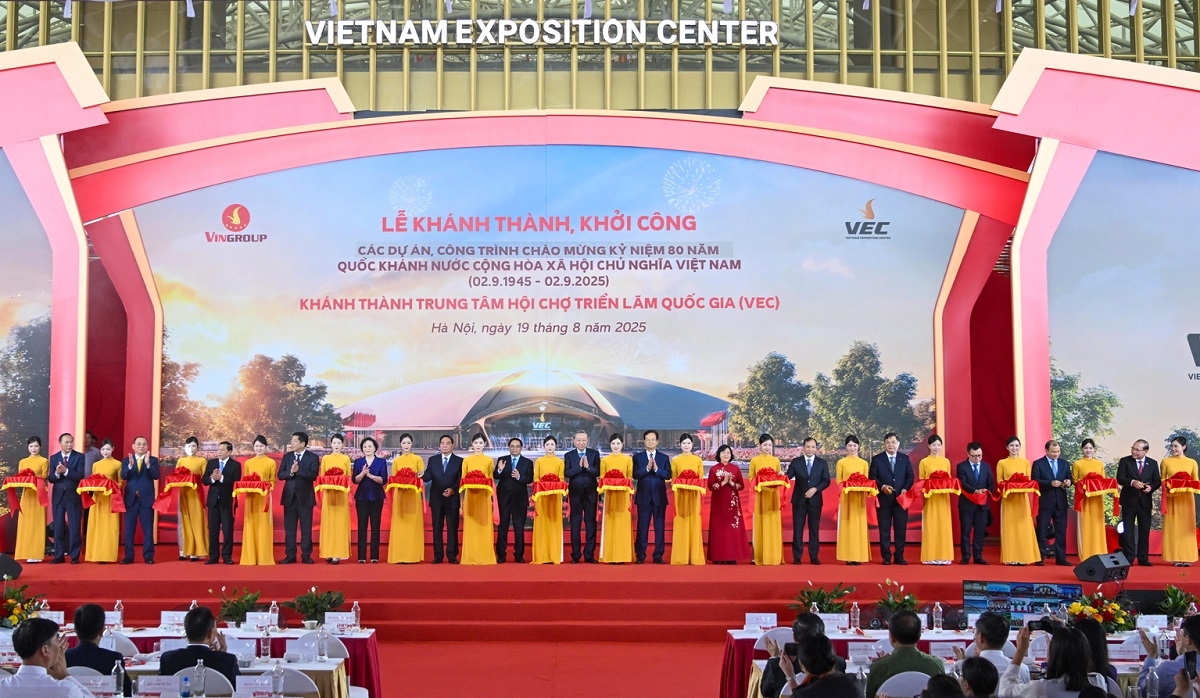 Trung tâm Hội chợ Triển lãm Quốc gia vừa khánh thành ngày 19/8, là minh chứng cho uy tín và năng lực triển khai của Vingroup