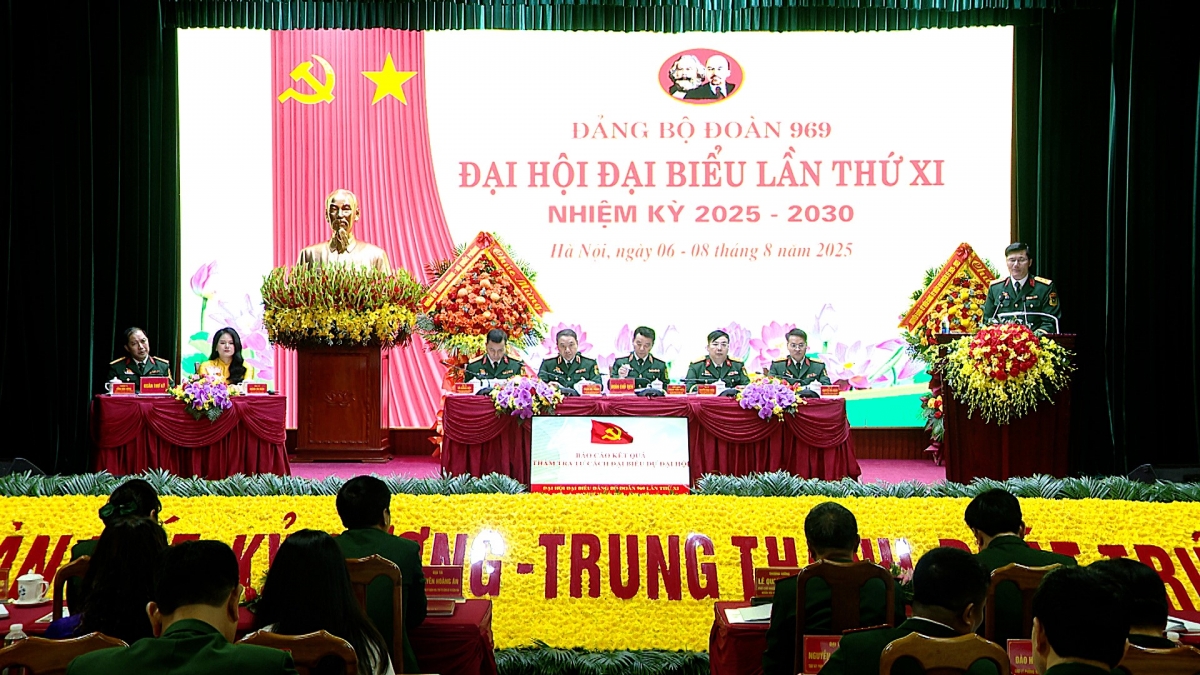 Đại hội Đại biểu Đảng bộ Đoàn 969 lần thứ XI, nhiệm kỳ 2025-2030 
