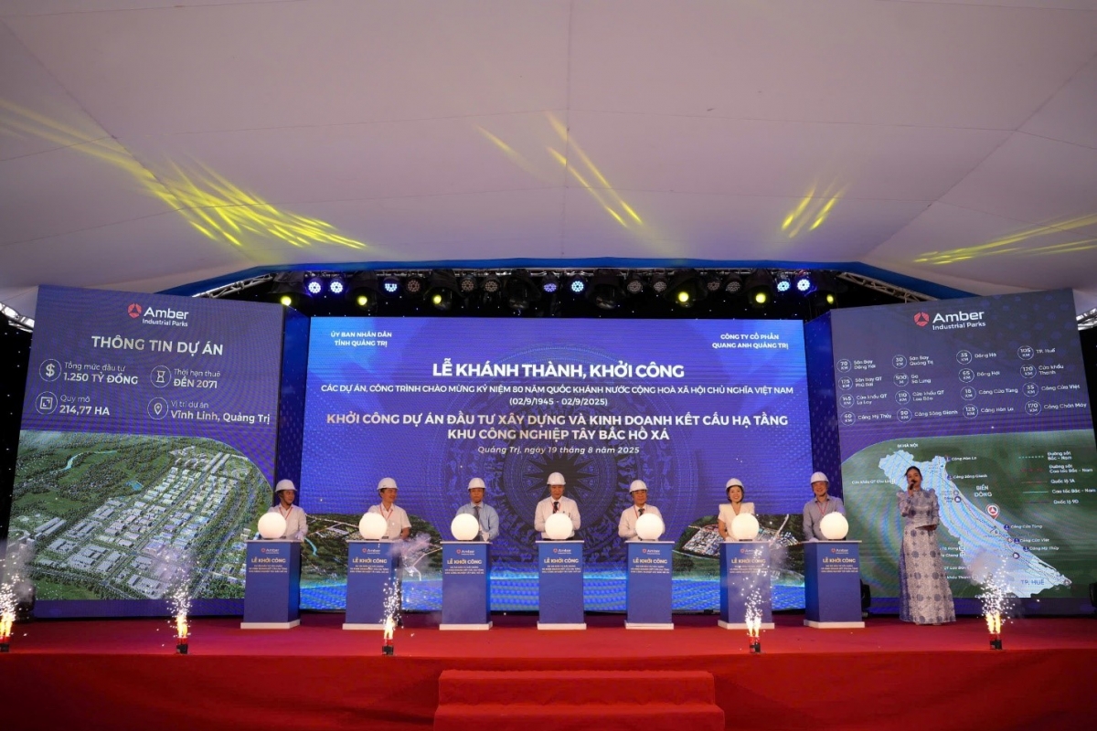 Lễ khởi công Khu công nghiệp Tây Bắc Hồ Xá diễn ra thành công vào ngày 19/8/2025