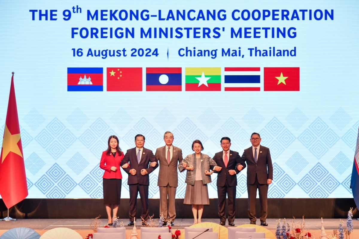 Hội nghị Bộ trưởng Ngoại giao Mekong - Lan Thương lần thứ 9 tại Chiang Mai, Thái Lan tháng 8/2024. Ảnh: Chính phủ Thái Lan