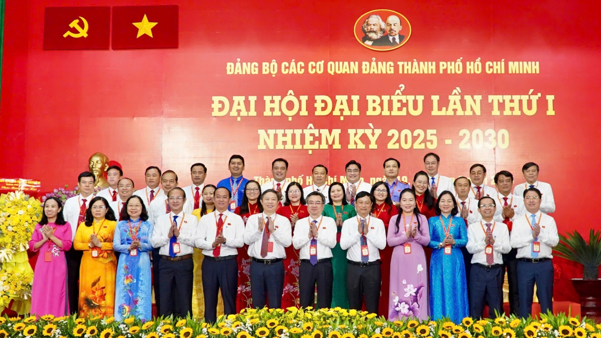 Ban Chấp hành Đảng bộ các cơ quan Đảng TP.HCM lần thứ I. (Ảnh: LV)