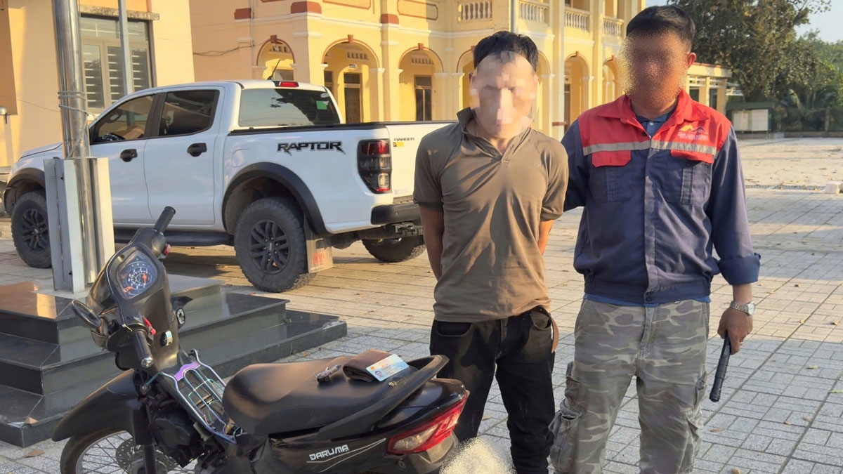 Đối tượng trộm cắp tài sản bị bắt giữ