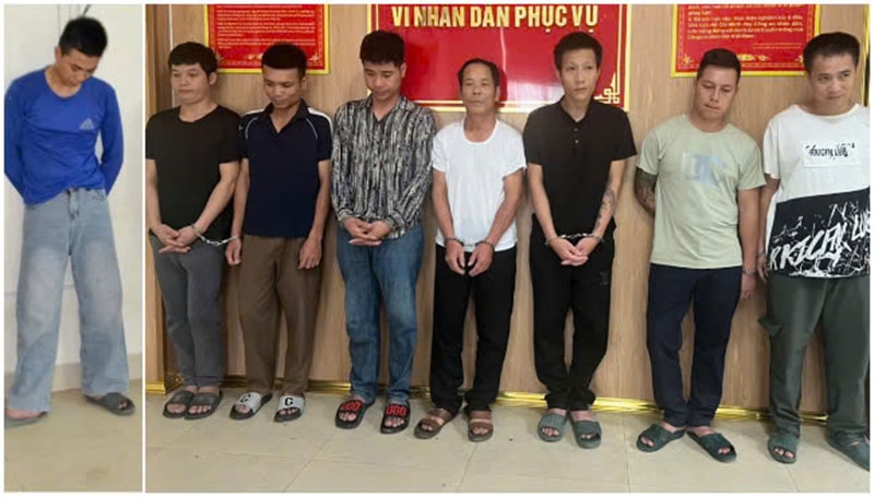 Các đối tượng trong chuyên án bị bắt giữ