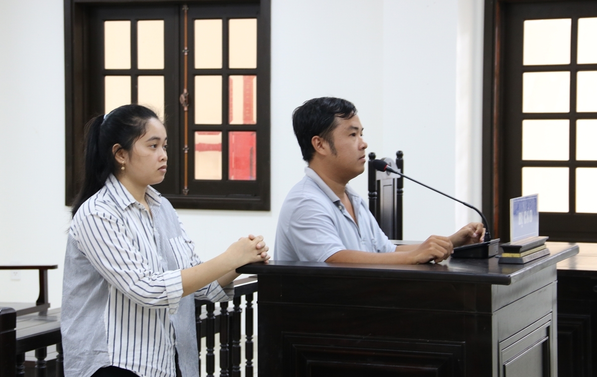 Các bị cáo tại tòa.