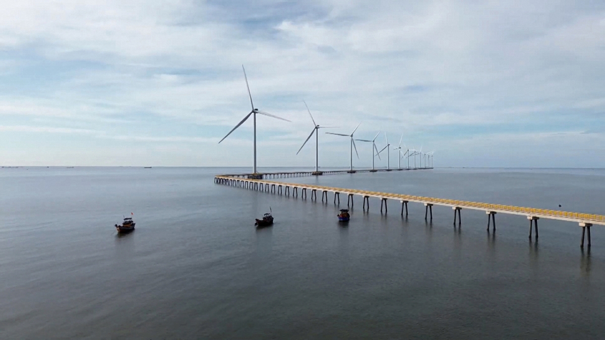 Cánh đồng điện gió Vĩnh Long