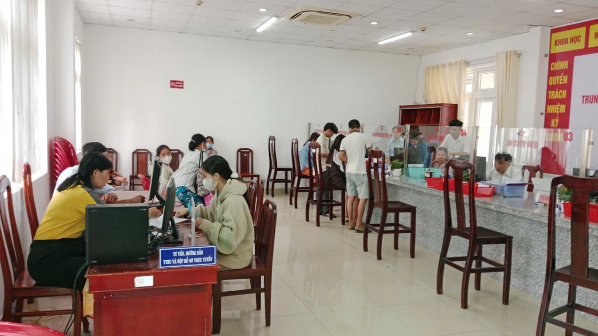 Các trung tâm hành chính công các xã hiện nay công việc tăng lên rất nhiều