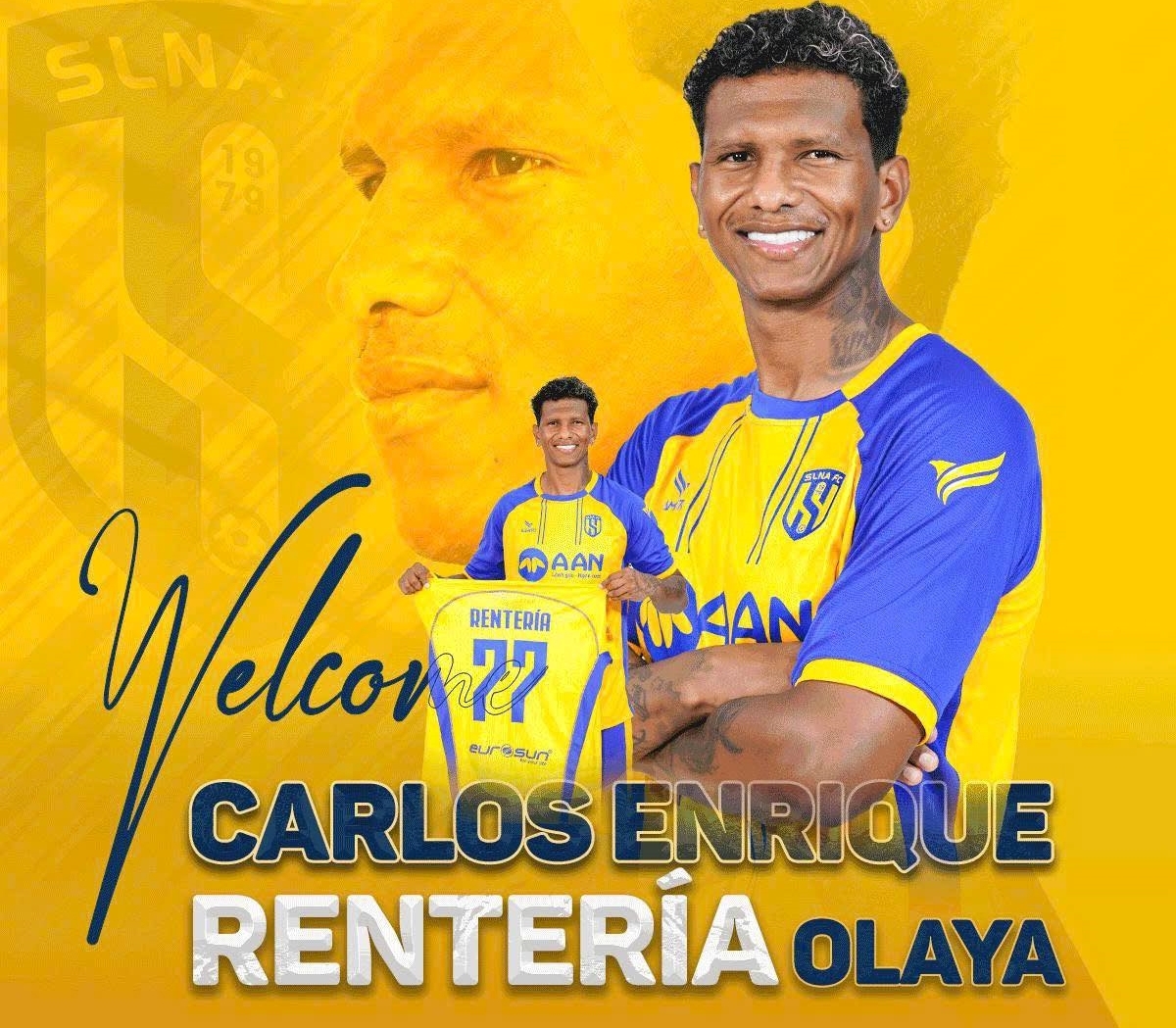 CLB SLNA chiêu mộ thành công ngoại binh Carlos Enrique Rentería Olaya, người được định giá hơn 10 tỷ đồng.