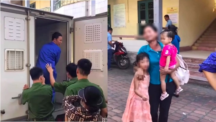 Hình ảnh bị cáo Thái Khắc Thành và vợ con đã gây xôn xao dư luận những ngày qua.