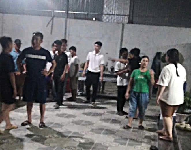 Hiện trường vụ tai nạn điện giật khiến 1 người tử vong. Ảnh: KT.