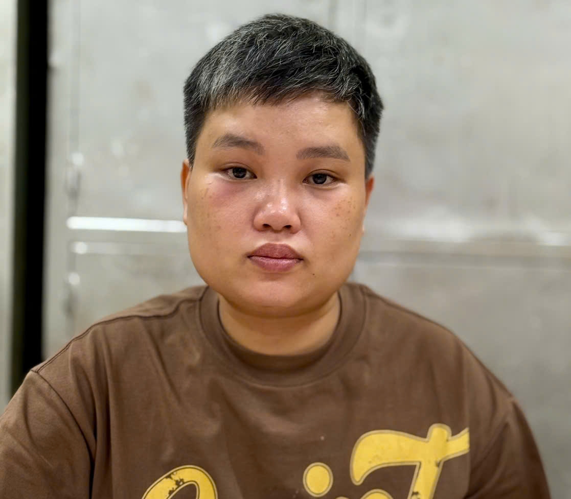 Đối tượng Ngọc tại cơ quan điều tra