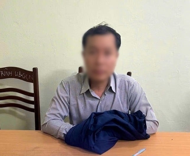 Phạm Quang Đạo tại cơ quan công an