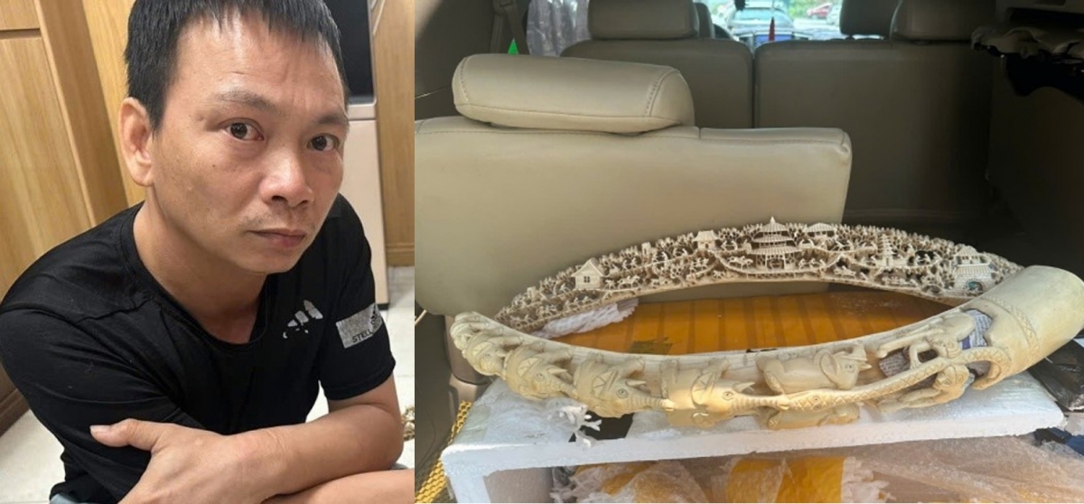 Đối tượng Phan Anh Điền và tang vật bị thu giữ