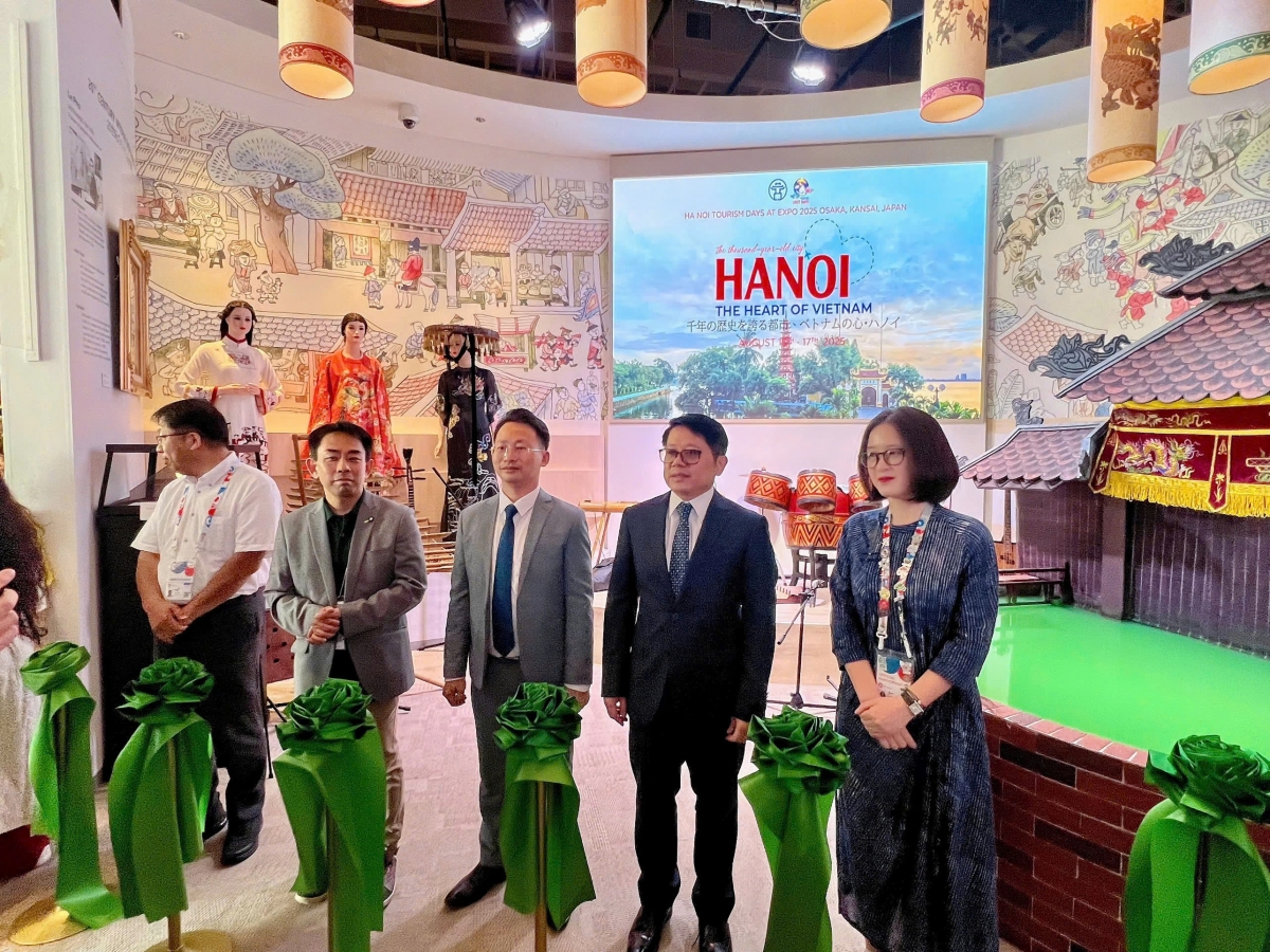 Lễ khai mạc “Những ngày du lịch Hà Nội" tại EXPO 2025 Osaka, Kansai, Nhật Bản. Nguồn: Sở Du lịch Hà Nội