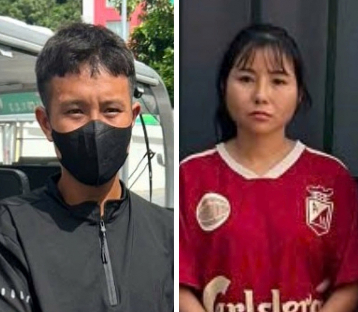 Các đối tượng Bùi Văn Hùng và Lùng Thị Nọi. (Ảnh: CACC)