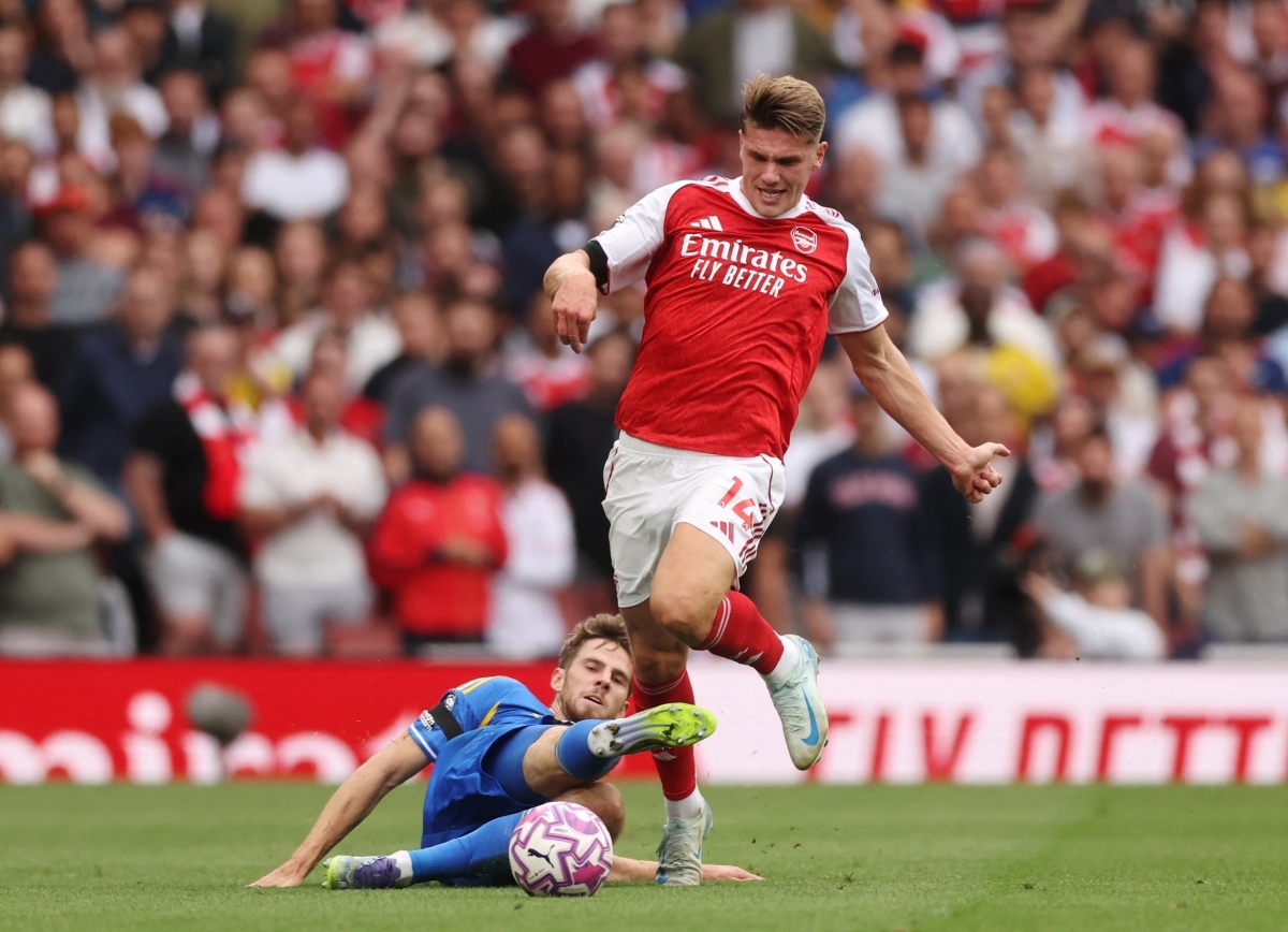 Gyokeres thi đấu tốt ở trận gặp Leeds Utd (Ảnh: Reuters).