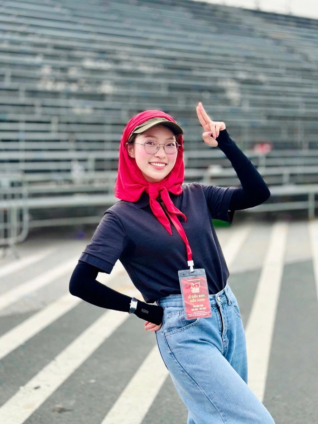 MC Khánh Vy đón sinh nhật tuổi 26 đặc biệt và đáng nhớ khi là đại biểu tham gia hợp luyện diễu binh mừng đại lễ 80 năm Quốc khánh 2/9.