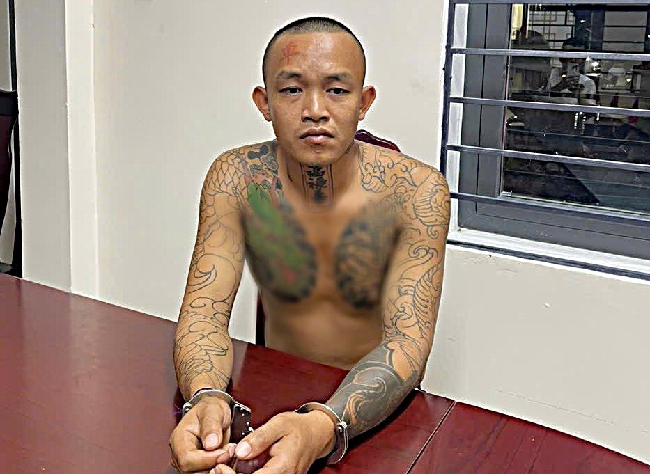 Đối tượng Lý Văn Sang tại Cơ quan Công an. Ảnh: K.T