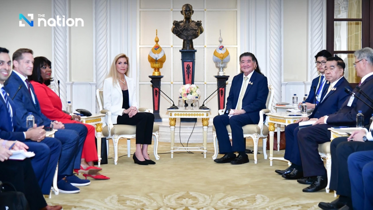 Cuộc gặp giữa Phái đoàn Quốc hội Mỹ (CODEL) và Quyền Thủ tướng Thái Lan Phumtham Wechayachai ngày 25/8/2025. Ảnh: The Nation