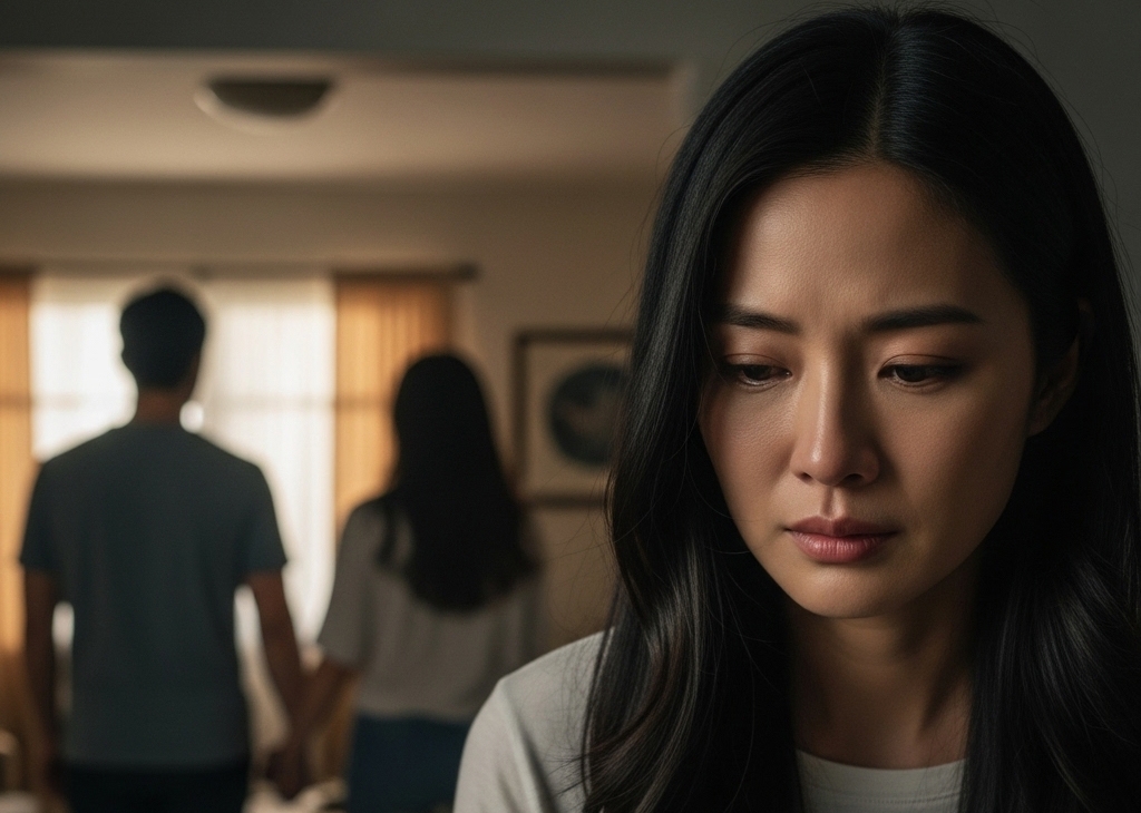 Chồng qua lại với người yêu cũ từ lúc mới cưới mà tôi không hề biết (ảnh minh họa: AI)