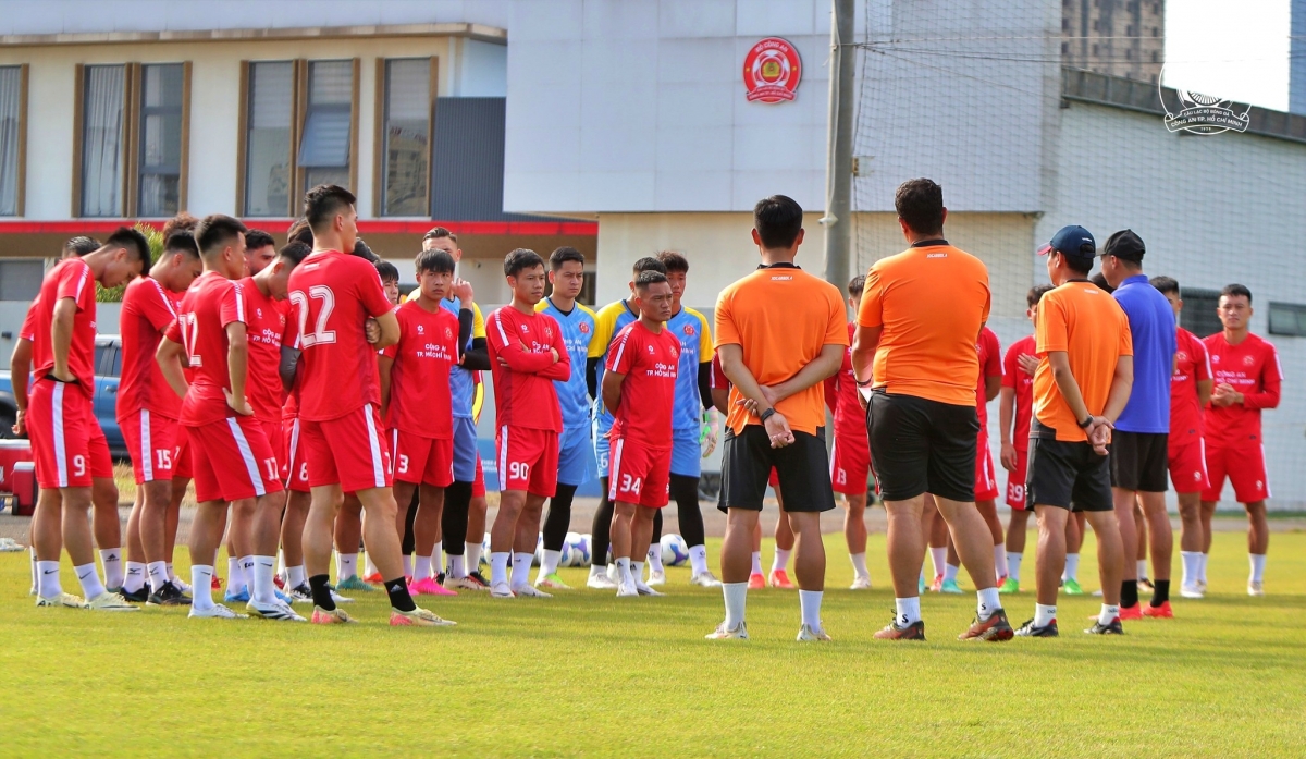 CLB Công an TP.HCM hứa hẹn là một ẩn số đáng gờm tại V-League 2025/2026. (Ảnh: CLB Công an TP.HCM)