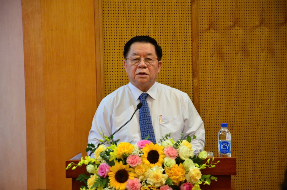 Ông Nguyễn Trọng Nghĩa, Ủy viên Bộ Chính trị, Bí thư Trung ương Đảng, Trưởng Ban Tuyên giáo và Dân vận Trung ương phát biểu tại hội nghị. Ảnh Phương Thoa