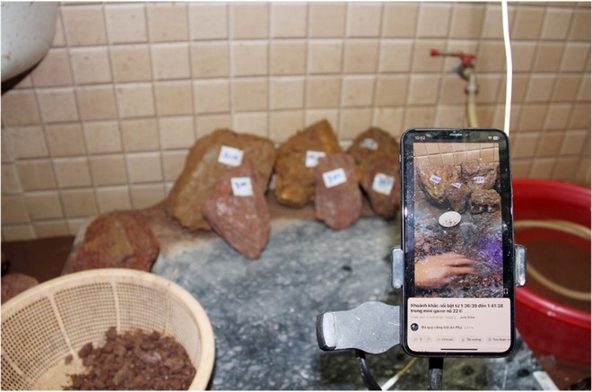 Hiện trường nơi các đối tượng thực hiện livestream mỗi tối.