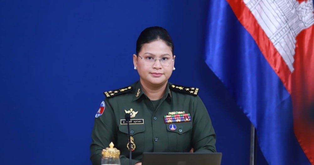 Phát ngôn viên bộ Quốc phòng Campuchia Trung tướng Maly Socheata.