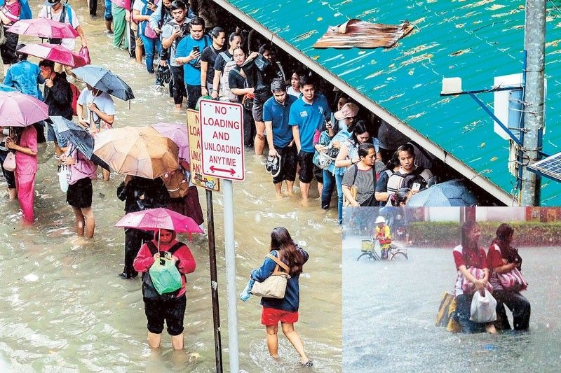 Khu vực Metro Manila bị ảnh hưởng của vùng áp thấp. Ảnh minh họa Philstar