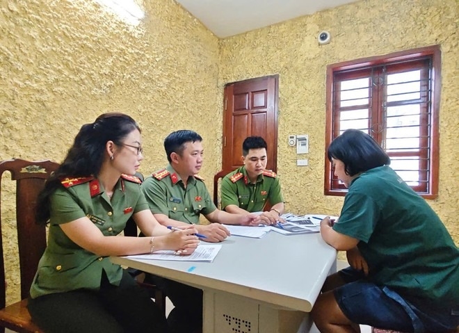 Cơ quan Công an đấu tranh với đối tượng Thương.