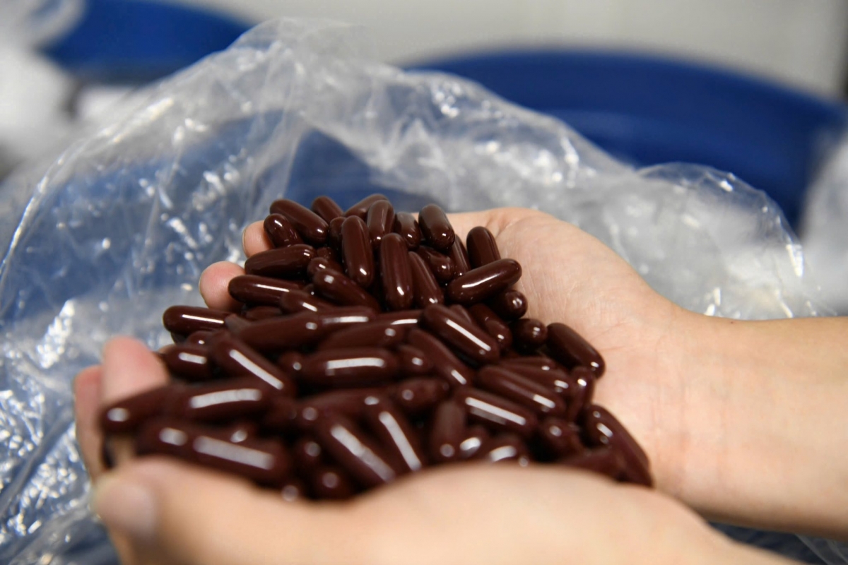 Viên nang thực phẩm chức năng giả được phát hiện trong quá trình kiểm tra, thu giữ. Ảnh: CA Phú Thọ