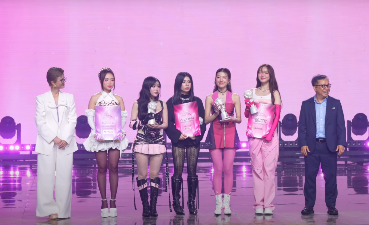 Em xinh Best 5 đã gọi tên 5 Em xinh: Bích Phương, Phương Mỹ Chi, LyHan, Orange và Lamoon.